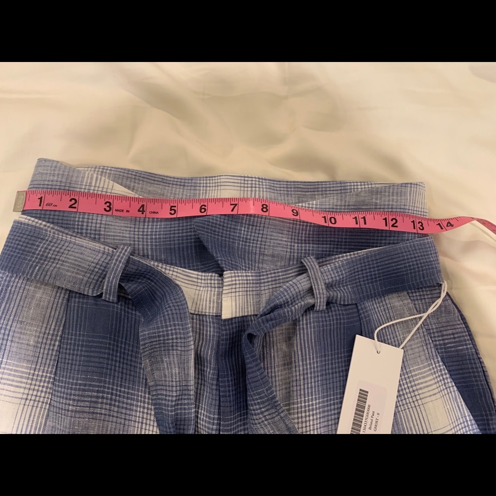 Reformation Bristol Linen Pant - Ghost Color - Picture 3 of 8